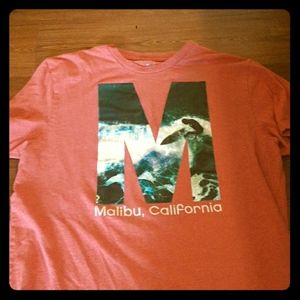Malibu California mens graphic tee